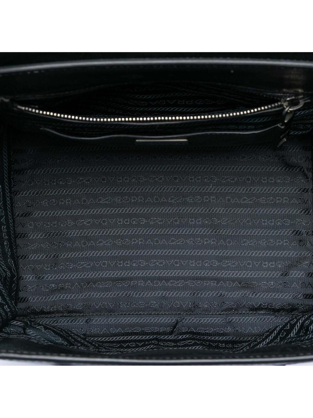 Prada Bicolor Glace Calf Sound Lock #276815P48B - Picture 4 of 7